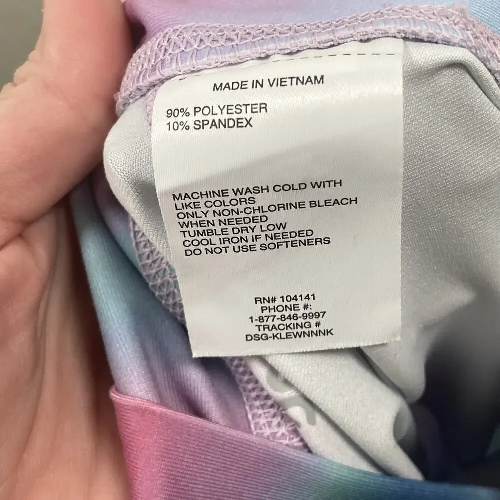 NWT DSG Girls Momentum High-Rise Full Length Tight Ice Pop Ombré Size L